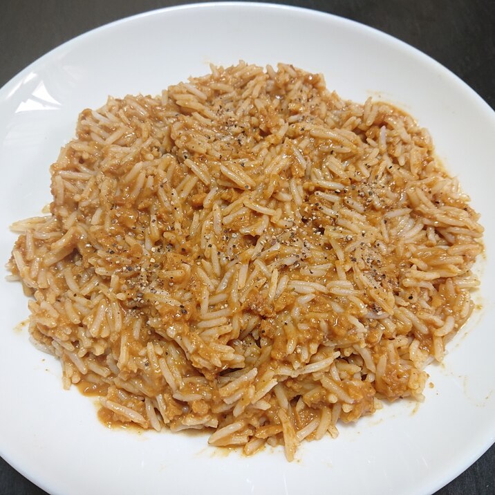 レトルトで☆インドっぽいカレーライス